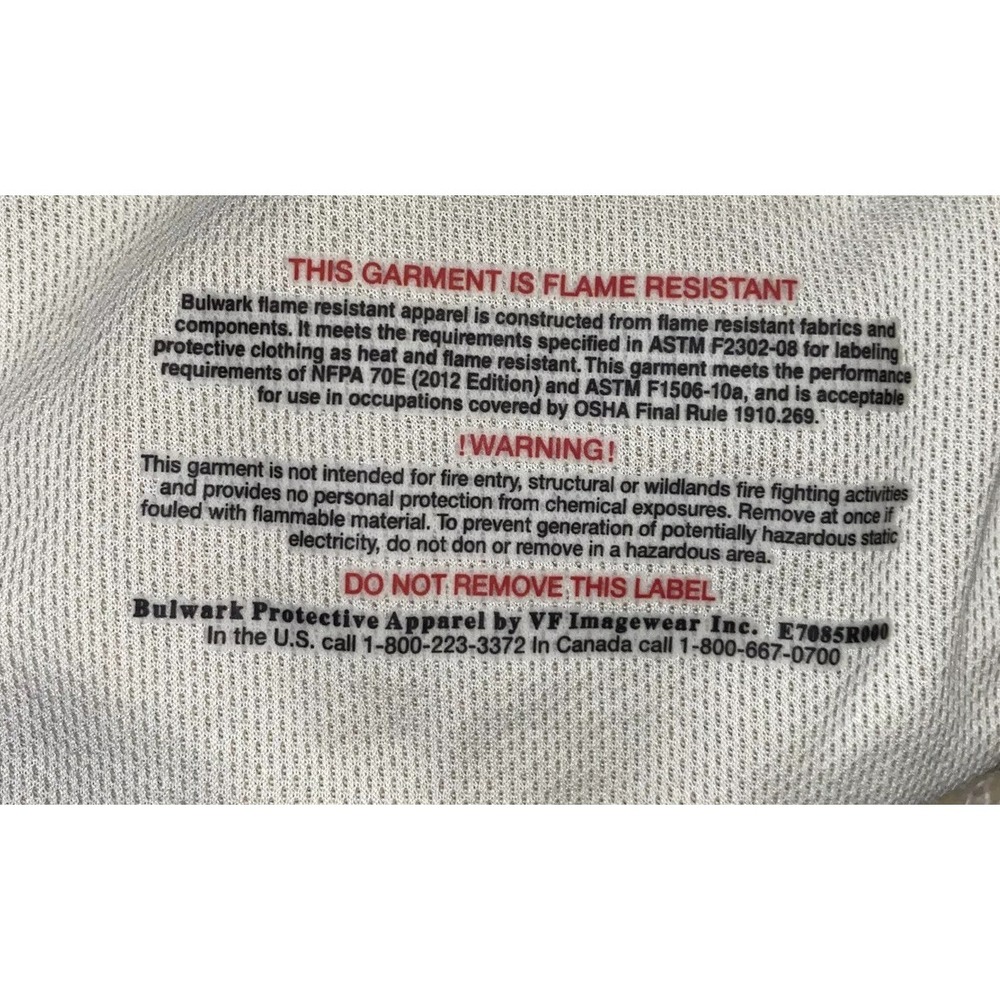 New Bulwark Women's IQ Series‎ Comfort Beige Knit Henley Sz Small Regular - Picture 6 of 9
